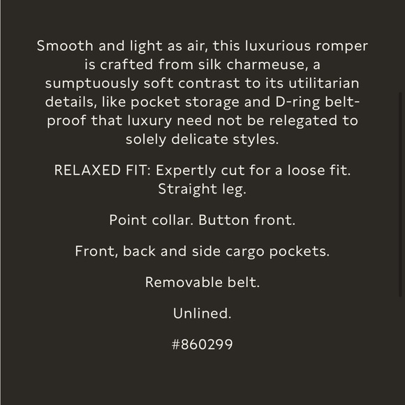 Banana Republic Daydream Silk Romper - NWT - Picture 5 of 10